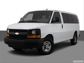 2013 Chevrolet Express 1500 Passenger Front angle medium view